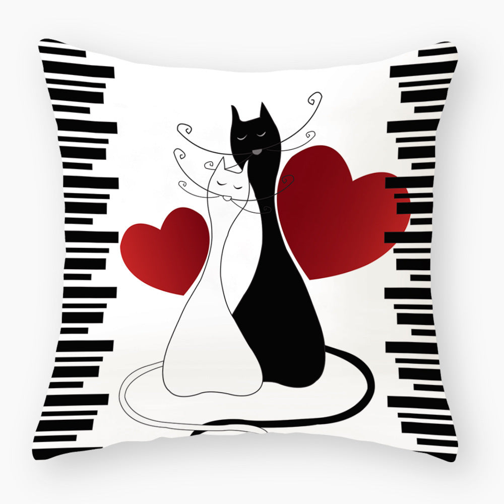 Fashionable Cute Cat Light Peach Skin Pillowcase - Bellarte Enchanté Fashionable Cute Cat Light Peach Skin Pillowcase